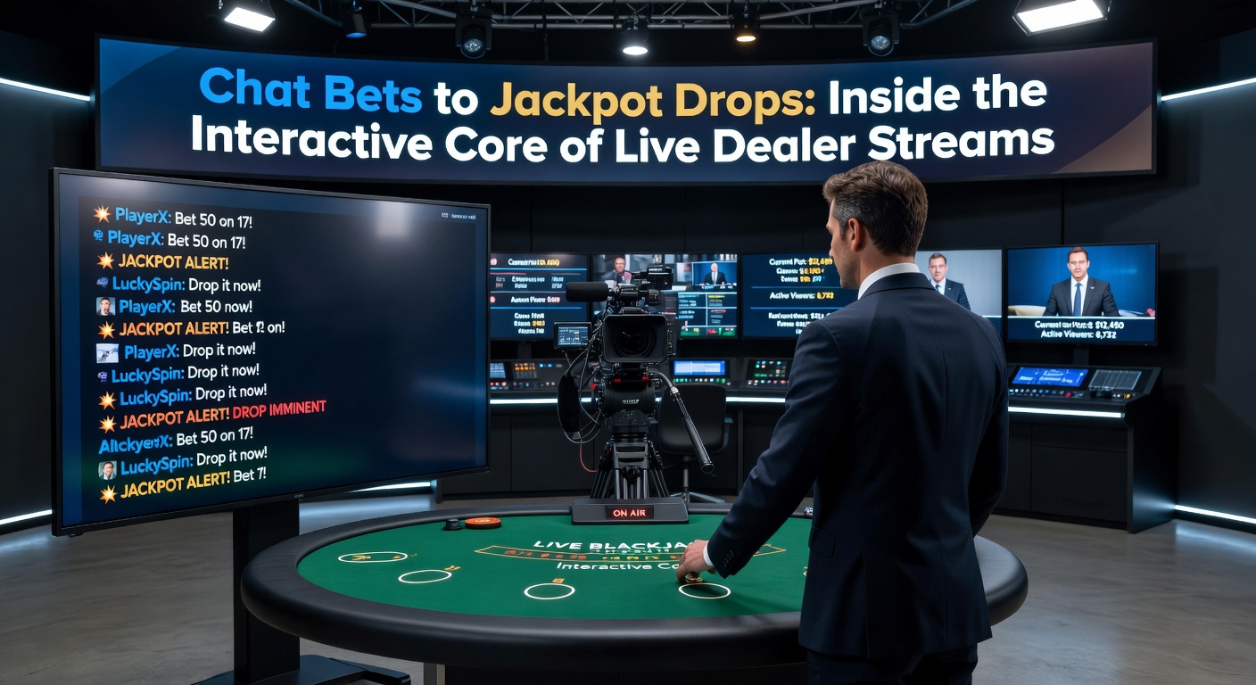 Explosive jackpot drop on a live baccarat table, confetti effects bursting as a player wins big, chat erupting in celebration