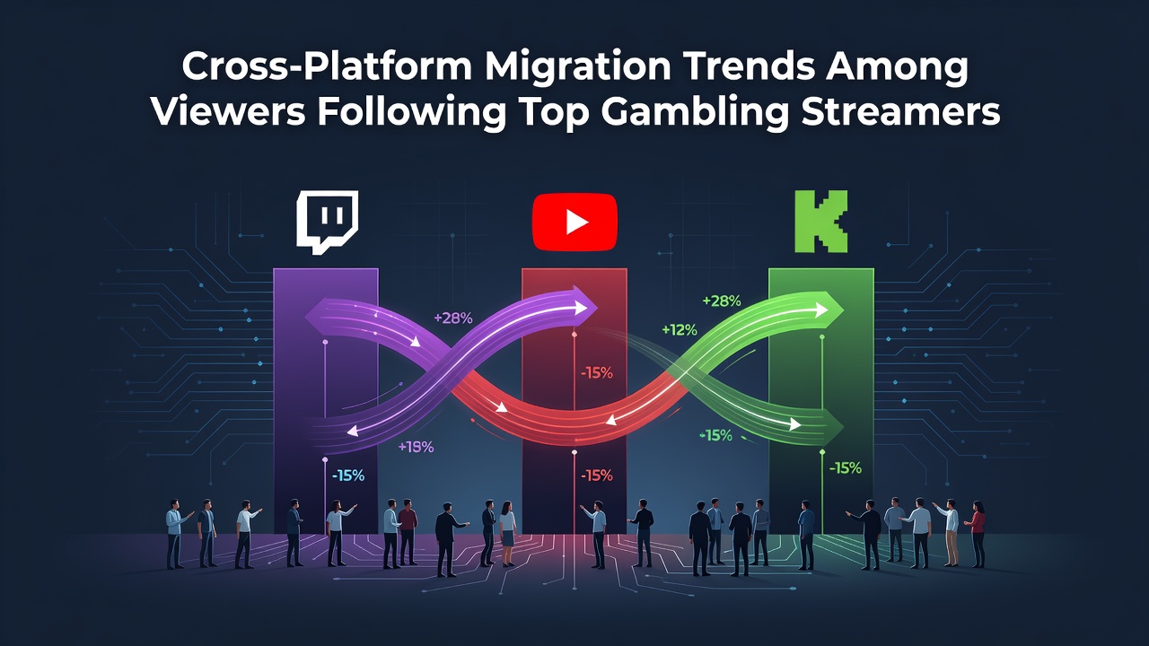 Viewers shifting between streaming platforms while following top gambling content creators in mid-2026