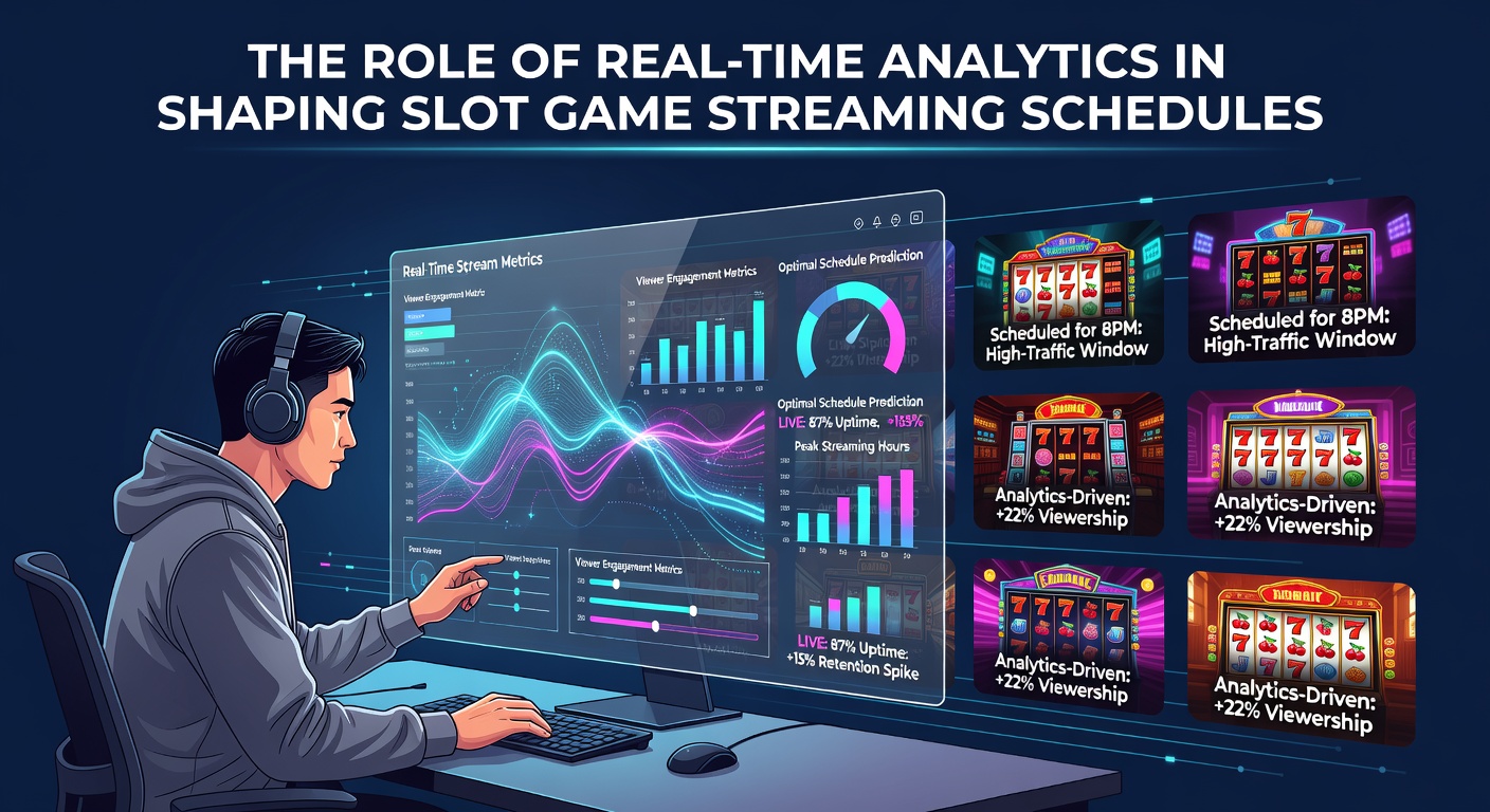 Dashboard displaying real-time viewer metrics and engagement data for slot game streams
